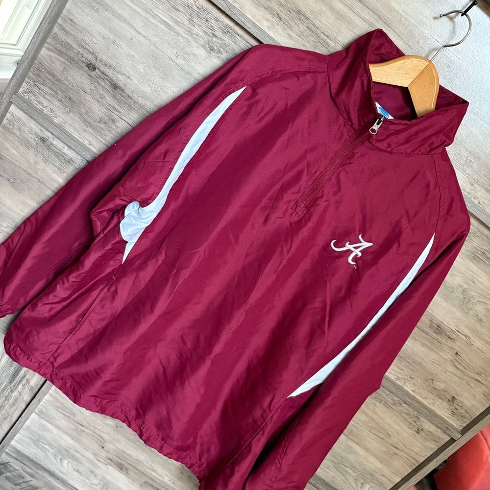 Ncaa Adult M University Of Alabama Crimson Tide Roll Tide 1/4 Zip Jacket Sporty
